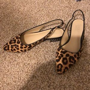 franco sarto cheetah loafers